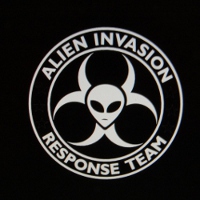 Alien Invasion Response Team Decal (White)
